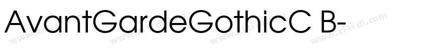 AvantGardeGothicC B字体转换